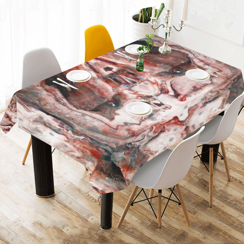 Marmor Pattern by K.Merske Cotton Linen Tablecloth 60"x 84"