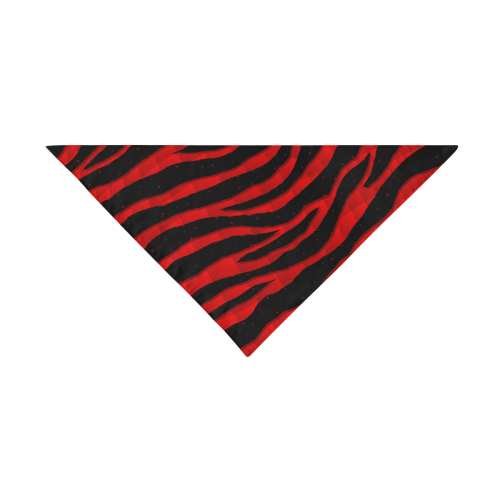 Ripped SpaceTime Stripes - Red Pet Dog Bandana/Large Size