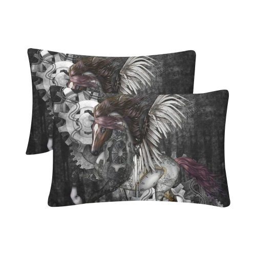 Aweswome steampunk horse with wings Custom Pillow Case 20"x 30" (One Side) (Set of 2)