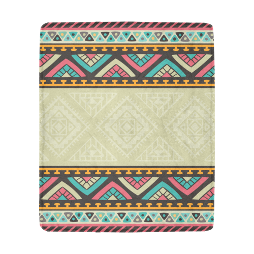 Beautiful Ethnic Tiki Design Ultra-Soft Micro Fleece Blanket 50"x60"