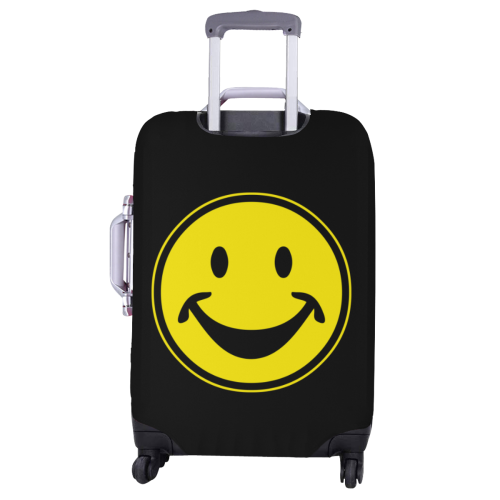 Funny yellow SMILEY for happy people Luggage Cover/Large 26"-28"