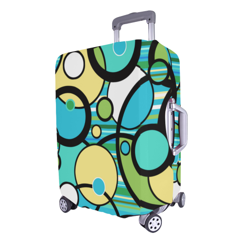 Luggage Cover Circle Print Luggage Cover/Large 26"-28"