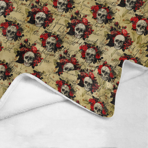 Gothic Poison Skulls Ultra-Soft Micro Fleece Blanket 50"x60"