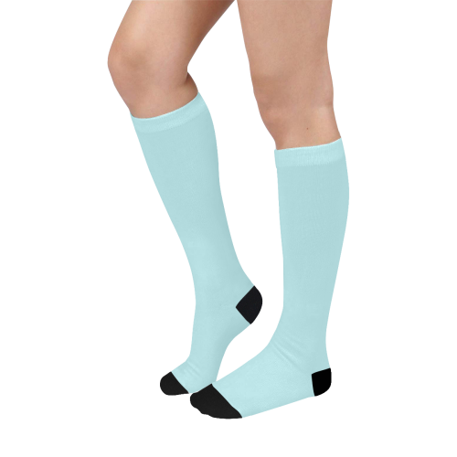color powder blue Over-The-Calf Socks