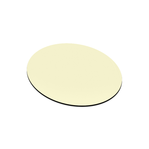 color lemon chiffon Round Mousepad