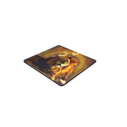 Leo the Lion by The Lowest of Low Square Coaster