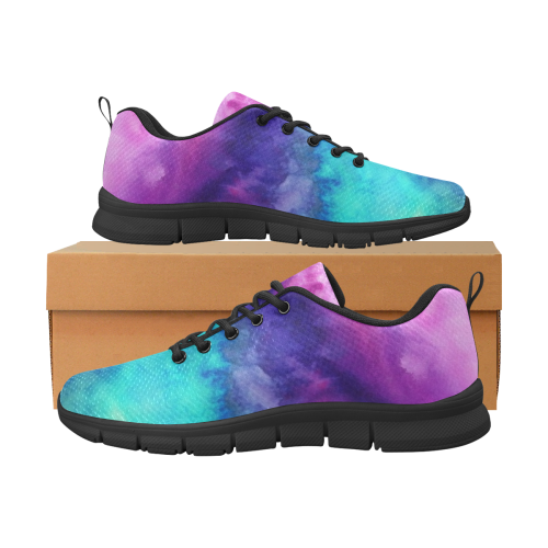 Water Colors Women's Running Shoe Women's Breathable Running Shoes (Model 055)