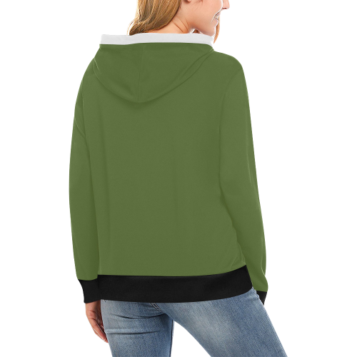 olive green womens hoodie