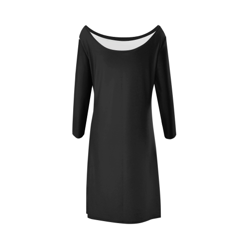 color black Bateau A-Line Skirt (D21)