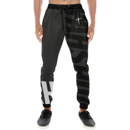 Gray 1 Men's All Over Print Sweatpants (Model L11)