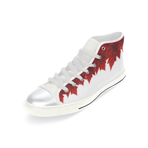 Canada Maple Leaf Shoes Canada High Top Sneakers High Top Canvas Shoes for Kid (Model 017)