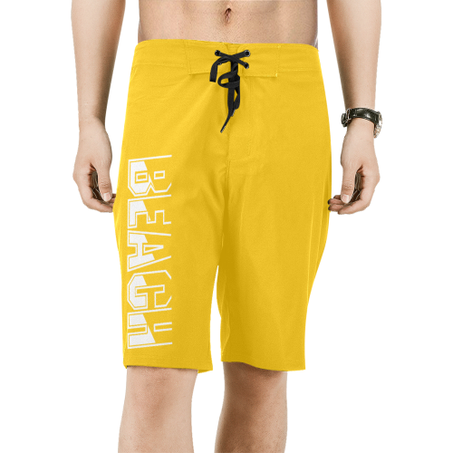 Beach Pattern by Nico Bielow Men's All Over Print Board Shorts (Model L16)