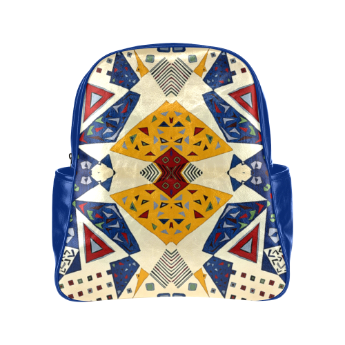 Armenian Folk Art Multi-Pockets Backpack (Model 1636)