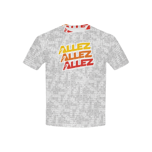 Allez Allez Allez White Kids' All Over Print T-shirt (USA Size) (Model T40)