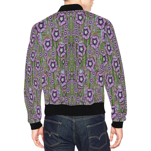 Jungle fantasy flowers climbing to be in freedom All Over Print Bomber Jacket for Men/Large Size (Model H19)