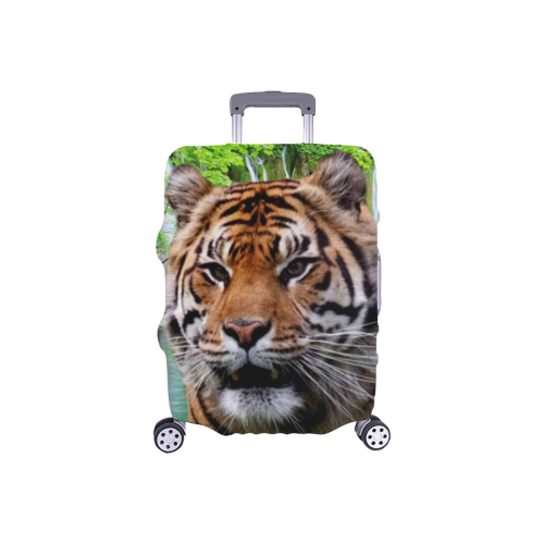 Tiger and Waterfall Luggage Cover/Small 18"-21"