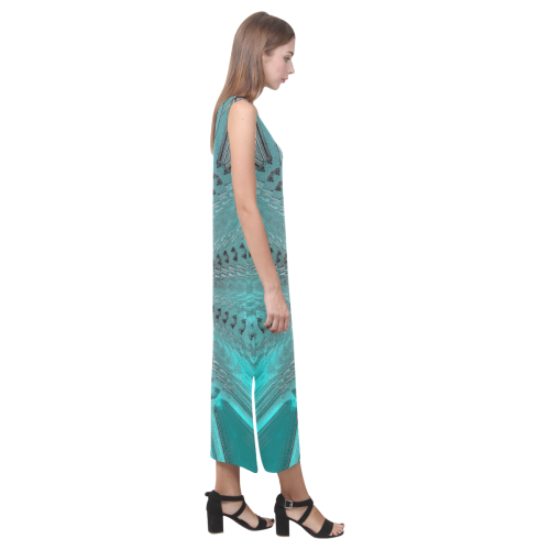 BLUMOO Phaedra Sleeveless Open Fork Long Dress (Model D08)