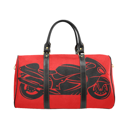 Busa Red New Waterproof Travel Bag/Large (Model 1639)