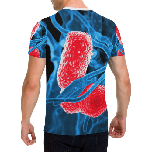 BACTERIA 2 Men's All Over Print T-Shirt with Chest Pocket (Model T56)