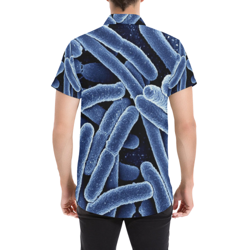 bacilli bacteria Men's All Over Print Short Sleeve Shirt/Large Size (Model T53)