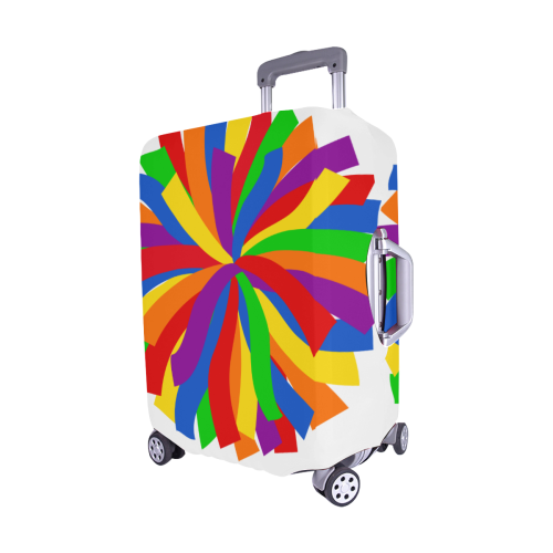 RainbowPomPNG Luggage Cover/Medium 22"-25"