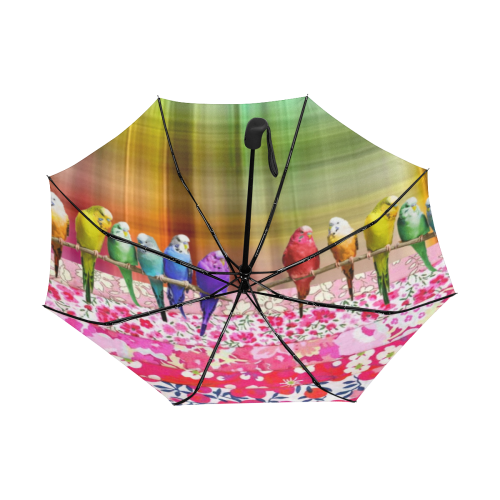 Summer Budgies 2 Anti-UV Auto-Foldable Umbrella (Underside Printing) (U06)