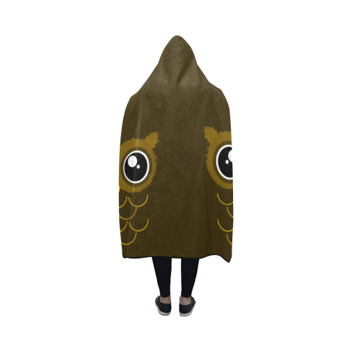Kawaii Owl Hooded Blanket 50''x40''