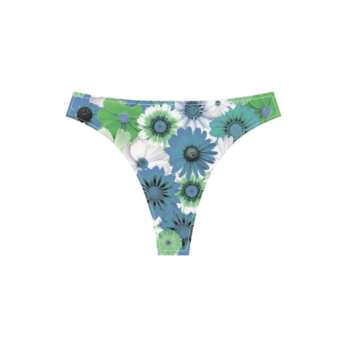 Spring Time Flowers 3 Sport Top & High-Waisted Bikini Swimsuit (Model S07)