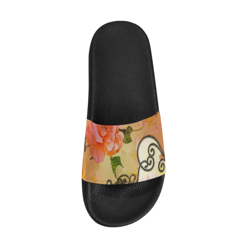 Beautiful flowers Women's Slide Sandals (Model 057)