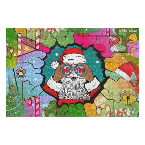 Christmas Pop by Nico Bielow 1000-Piece Wooden Photo Puzzles