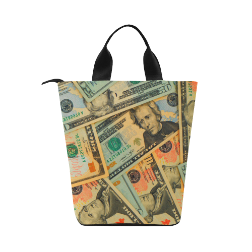 US DOLLARS 2 Nylon Lunch Tote Bag (Model 1670)