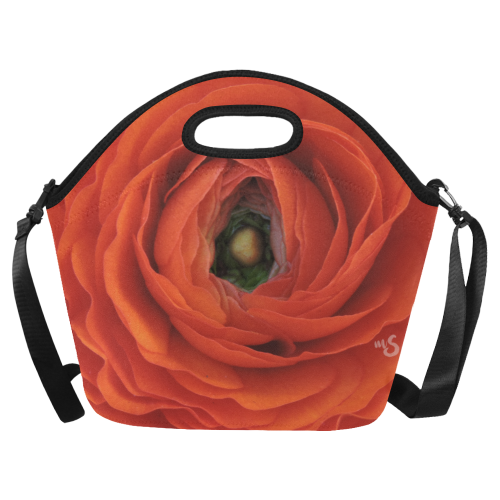 Spring Flower Ruffles Neoprene Lunch Bag/Large (Model 1669)