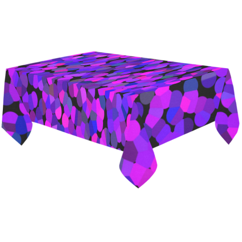 Abstract 3 R Cotton Linen Tablecloth 60"x120"