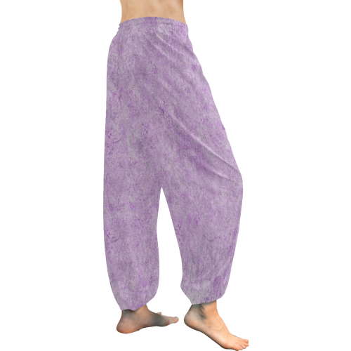 Lavender Elegance Women's All Over Print Harem Pants (Model L18)