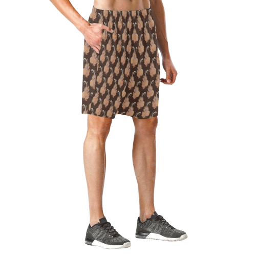springleafs Men's All Over Print Elastic Beach Shorts (Model L20)