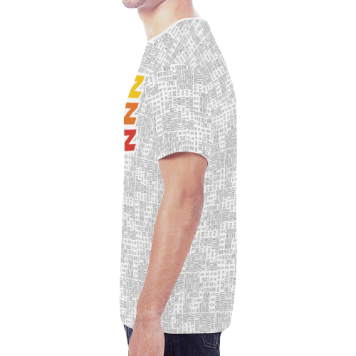 Allez Allez Allez White New All Over Print T-shirt for Men/Large Size (Model T45)