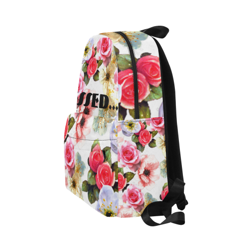 Floating Pink and White Roses Blessed Designed By Me by Doris Clay-Kersey Unisex Classic Backpack (Model 1673)