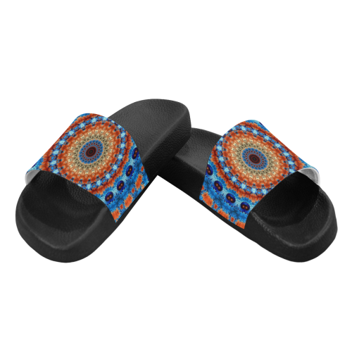 Kaleidoscope Men's Slide Sandals (Model 057)