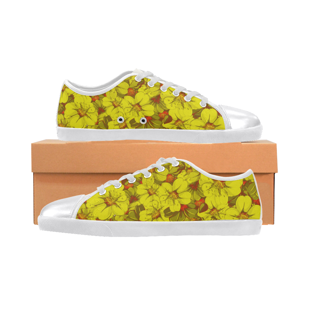 yellow flower shoes