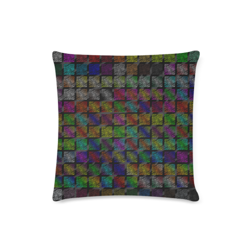 Ripped SpaceTime Stripes Collection Custom Zippered Pillow Case 16"x16" (one side)