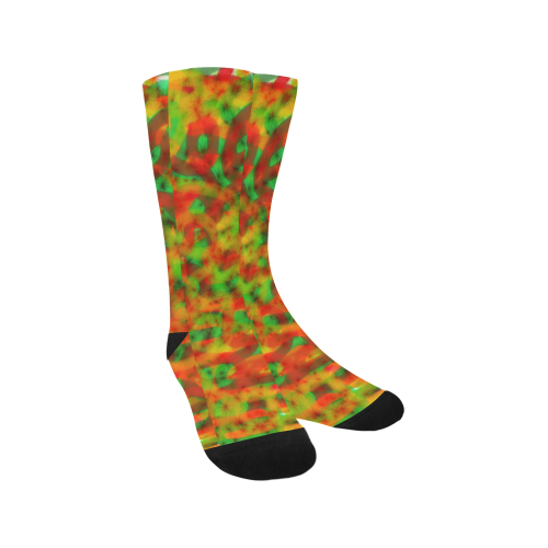 Funny Colorful Pattern Men's Custom Socks