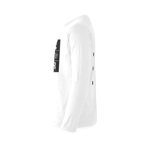 Logo Square(BBG) White Sunny Men's T-shirt (long-sleeve) (Model T08)