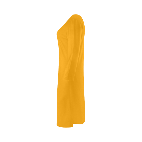 color orange Bateau A-Line Skirt (D21)