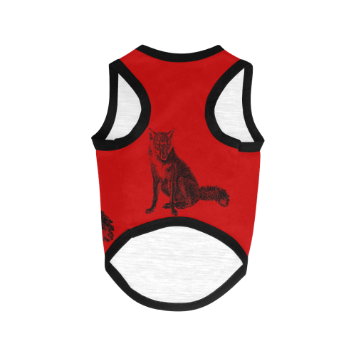 Vintage Fox Dog T All Over Print Pet Tank Top