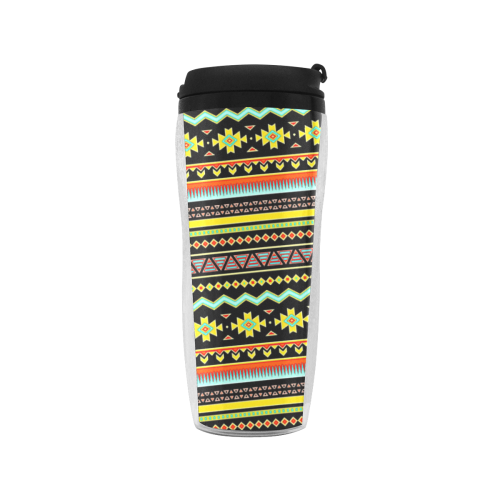 bright tribal Reusable Coffee Cup (11.8oz)