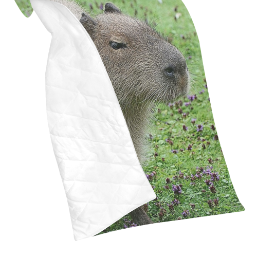 cute capybara Quilt 60"x70"