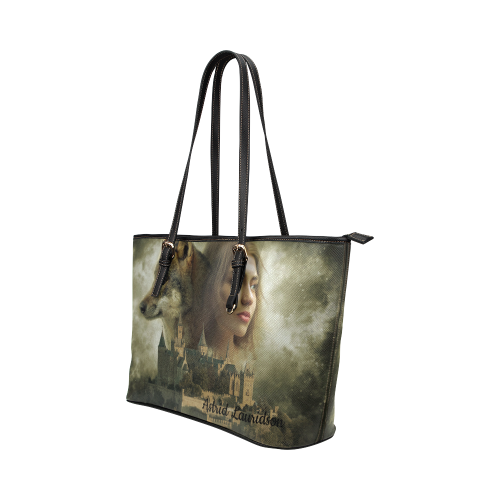 13mys Leather Tote Bag/Large (Model 1651)
