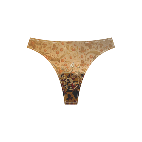 Wonderful decorative floral design Sport Top & High-Waisted Bikini Swimsuit (Model S07)