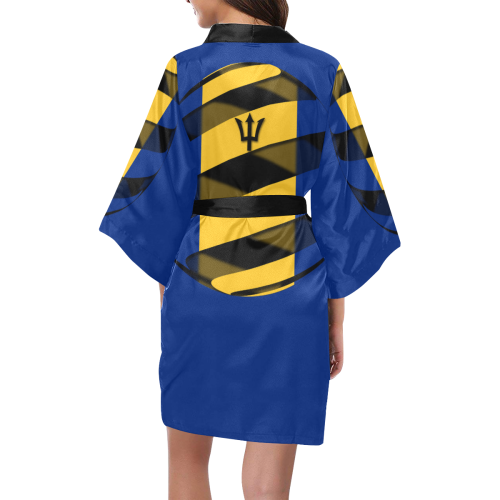 The Flag of Barbados Kimono Robe