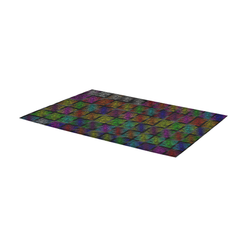 Ripped SpaceTime Stripes Collection Area Rug 7'x3'3''